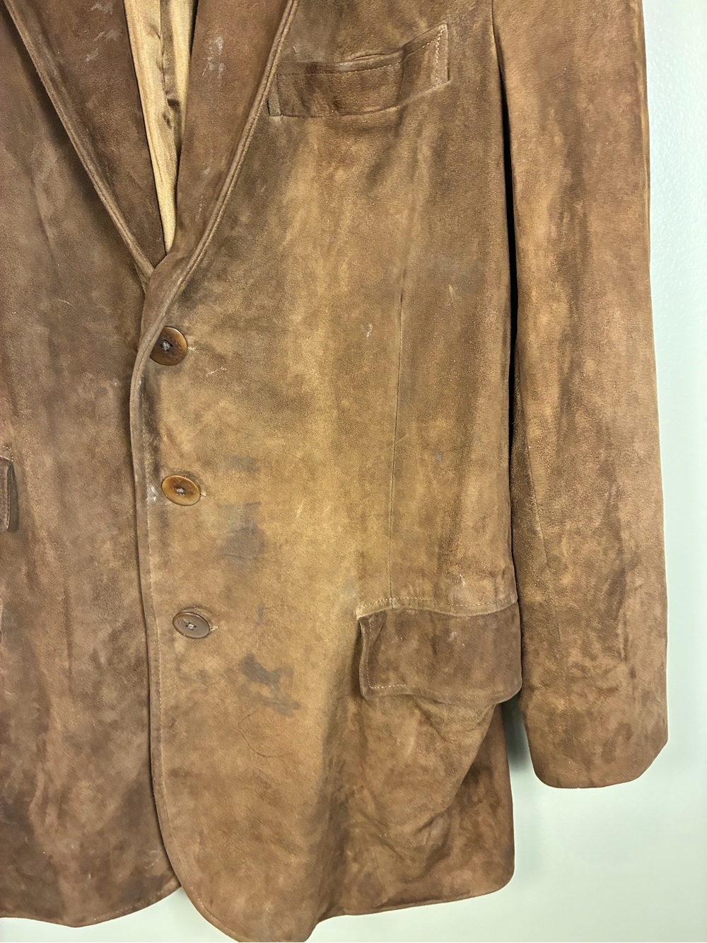 Ralph Lauren VTG Purple Label Collection 100% Suede Blazer Jacket - Picture 5 of 15